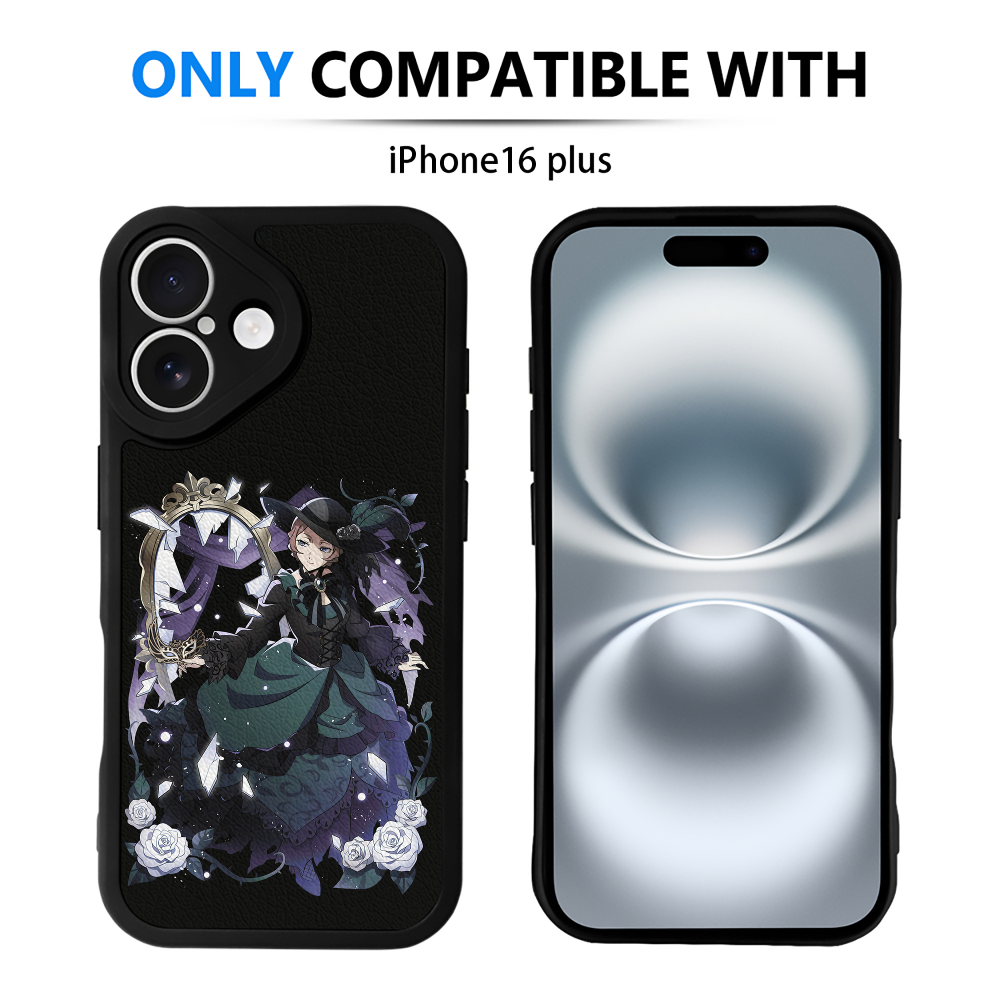 （画像用） 文豪ストレイドッグス Bungo Stray Dogs 【iPhone 16シリーズ対応】シリコンスマホケース（レザー調） 材質：シリコン